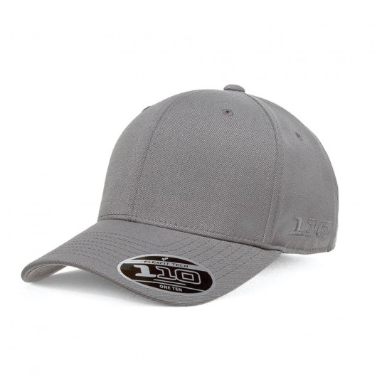 Silver Flexfit Cotton Twill Snapback Caps